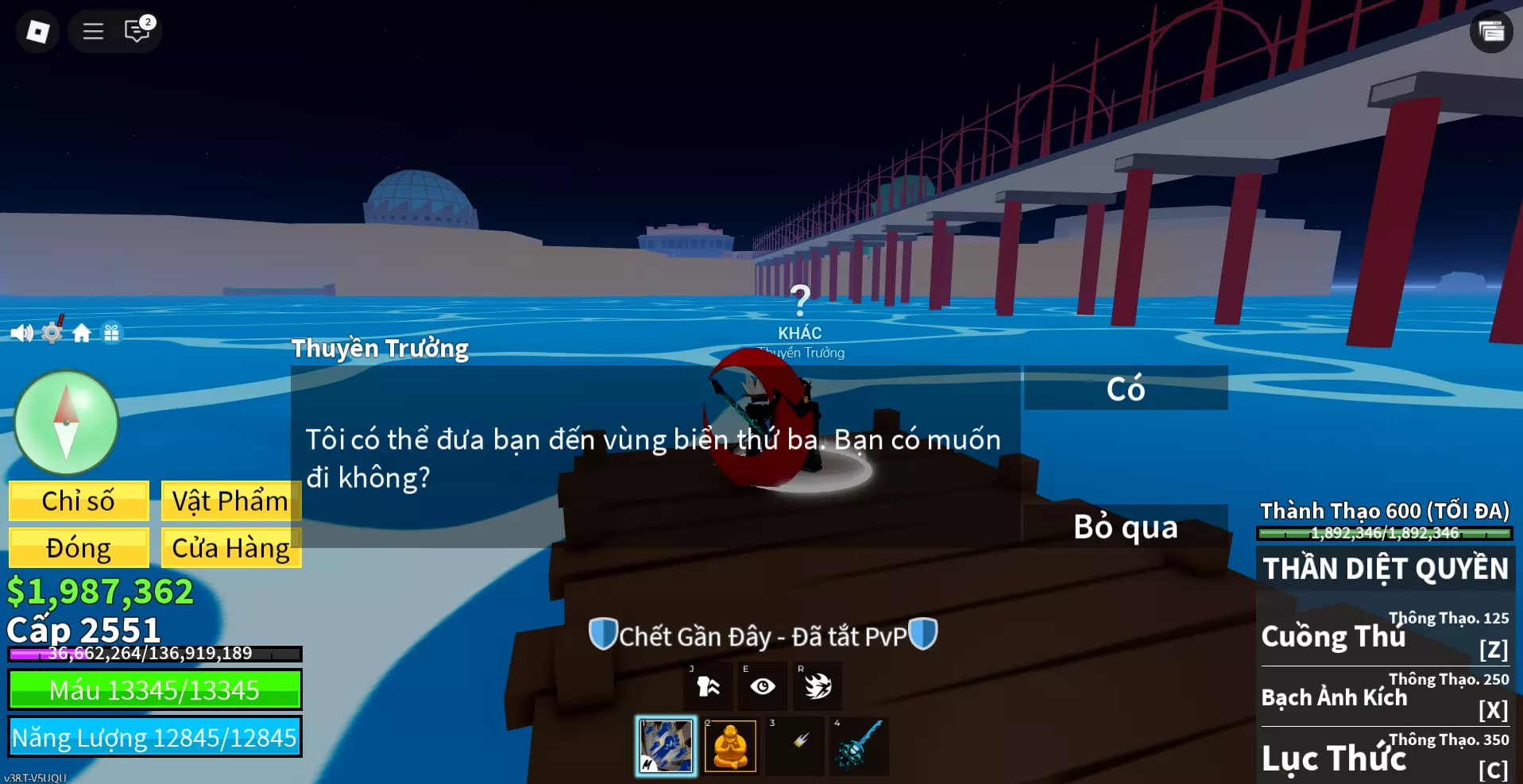 Vị trí NPC sang Sea 3